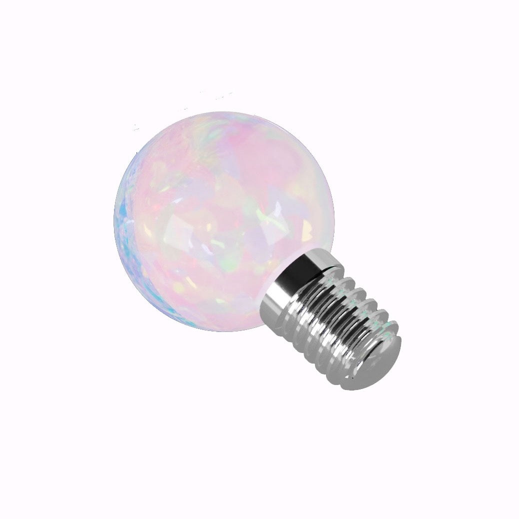 G23 Titanium Opal Ball Dermal Anchor Sets - Monster Piercing