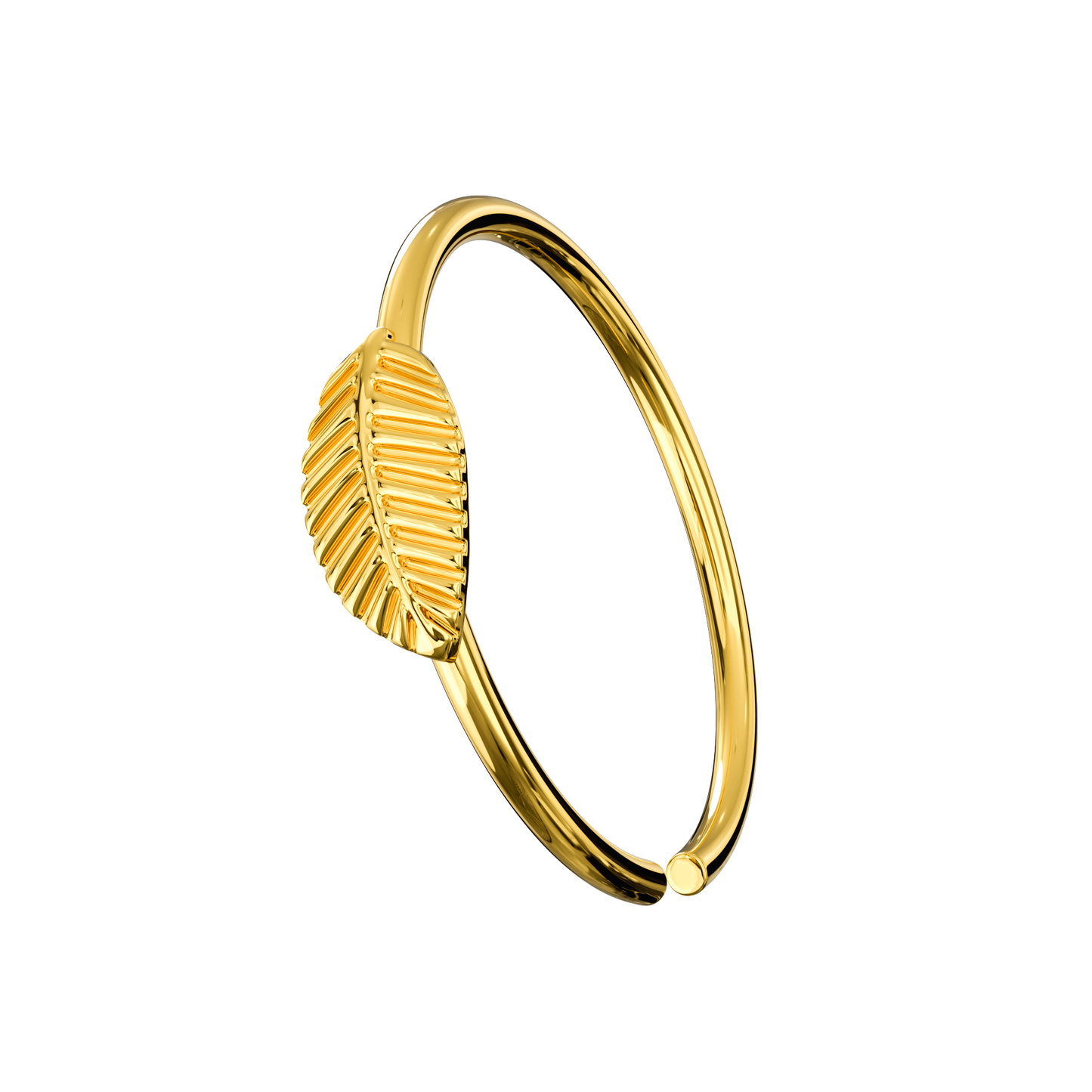 925 Sterling Silver Seamless Hoop with Pearl Nose Hoop Ring - Monster Piercing