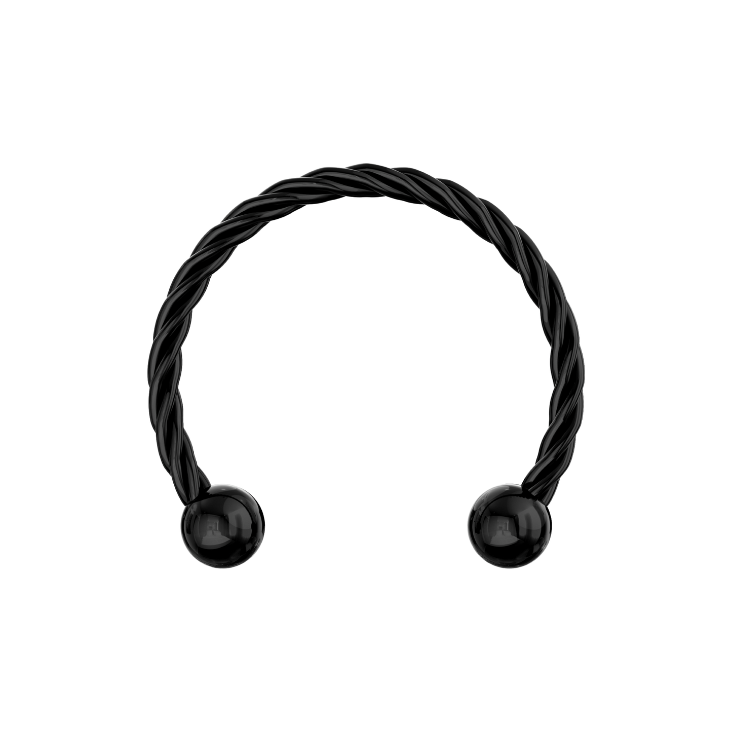 316L Surgical Steel Flexible Surgical Steel Twisted Circular Barbell - Monster Piercing