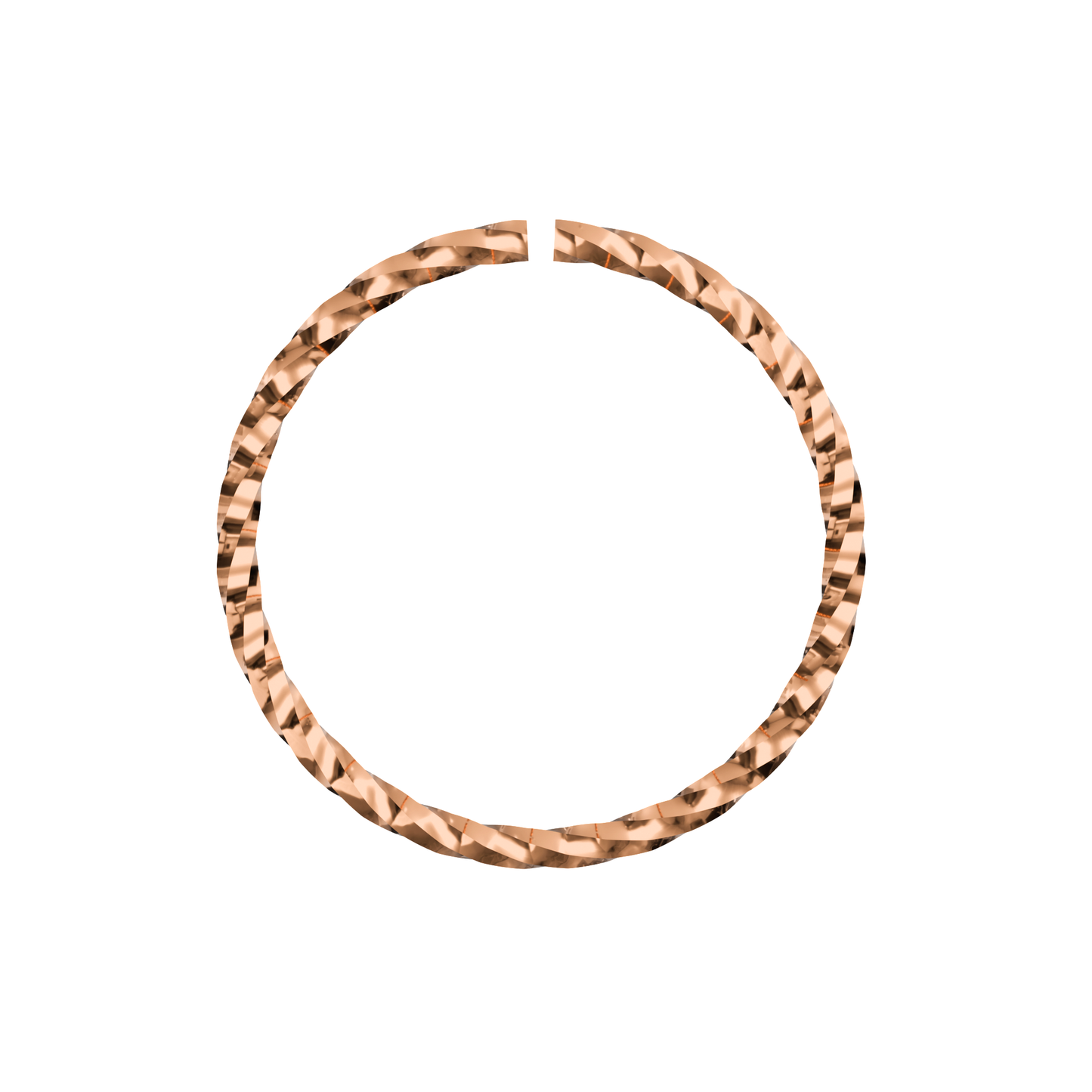 925 Sterling Silver Laser Cut Nose Ring - Monster Piercing