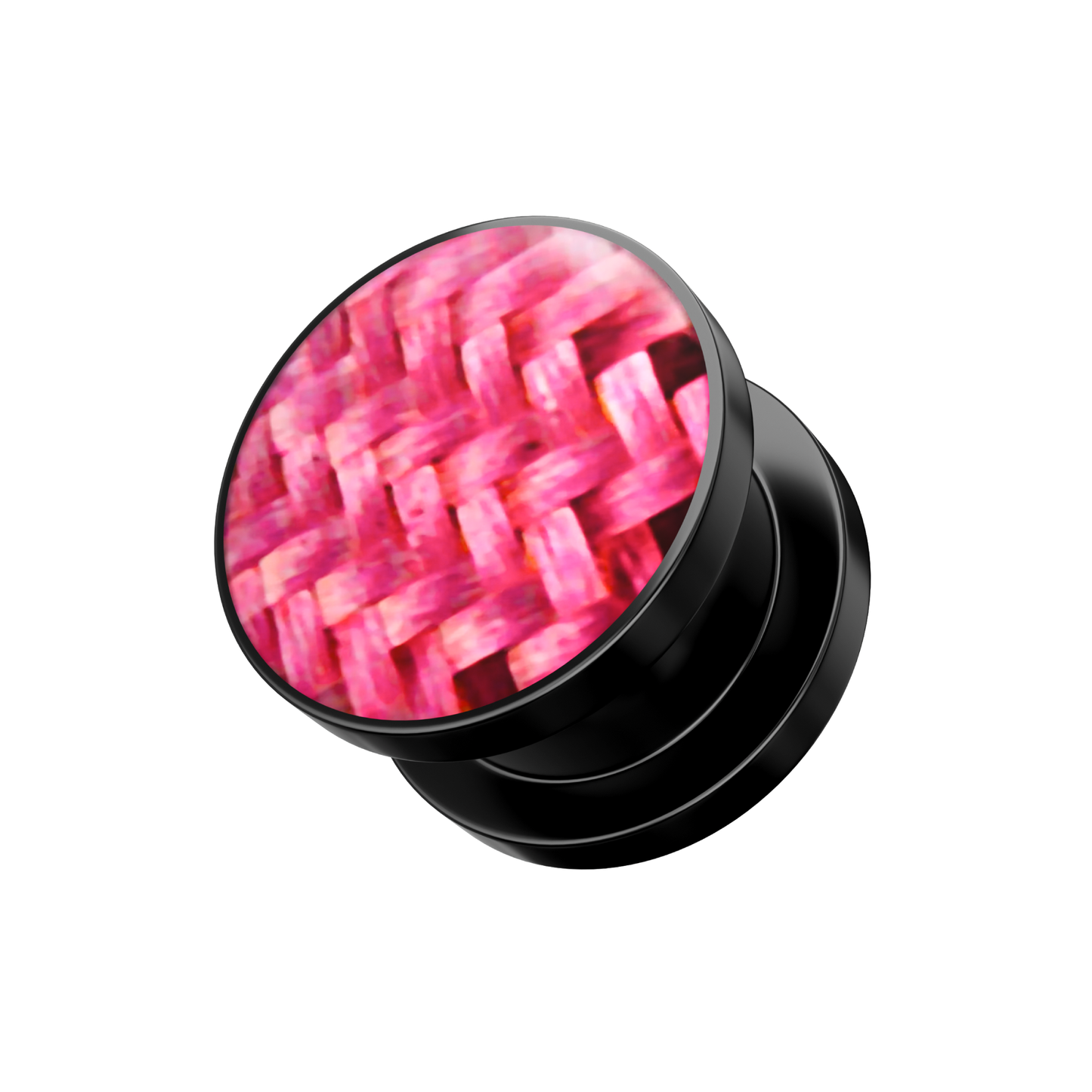 Screw Fit Ear Flesh Tunnel With Checker Logo - Monster Piercing