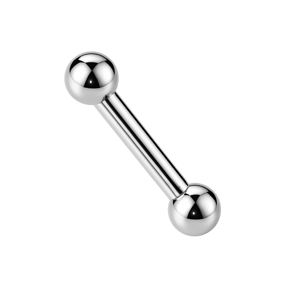 316L Surgical Steel Tongue Barbell with Ball-End - Monster Piercing