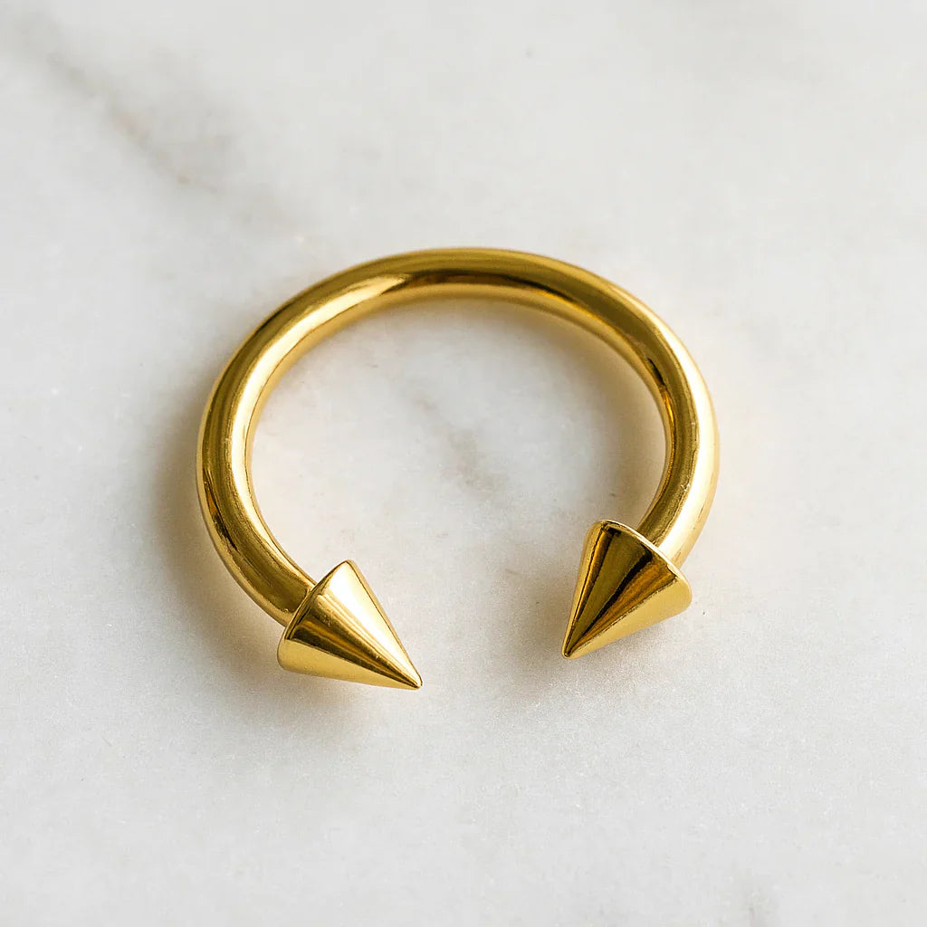 316L Surgical Steel Anodised CBB with Cone - Monster Piercing