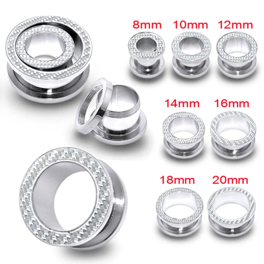 316L Surgical Steel Screw Fit Flesh Tunnel - Monster Piercing
