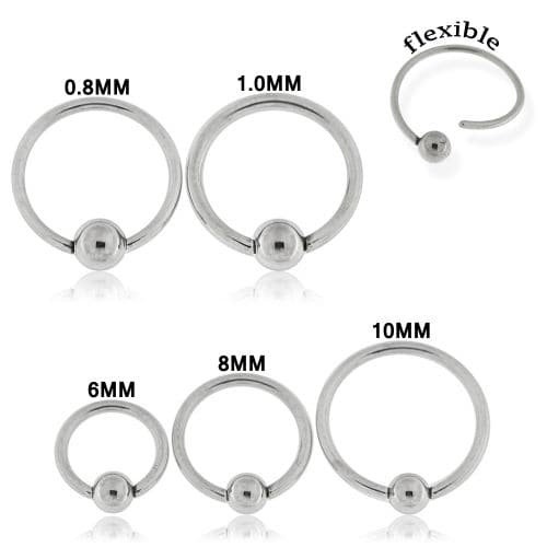 316L Surgical Steel Flexible BCR Piercing - Monster Piercing