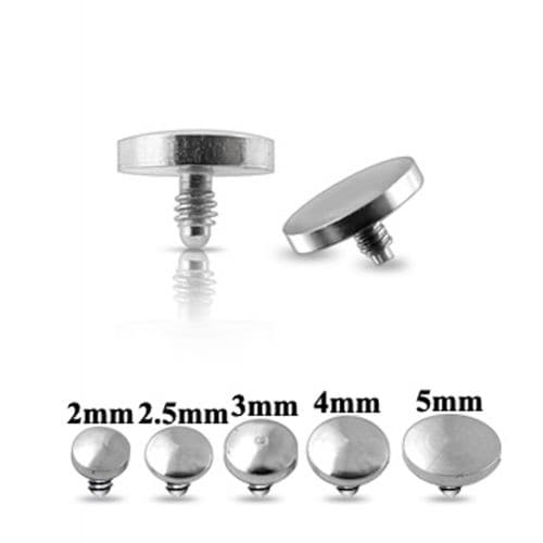 316L Surgical Steel Disc Dermal Anchor Top - Monster Piercing