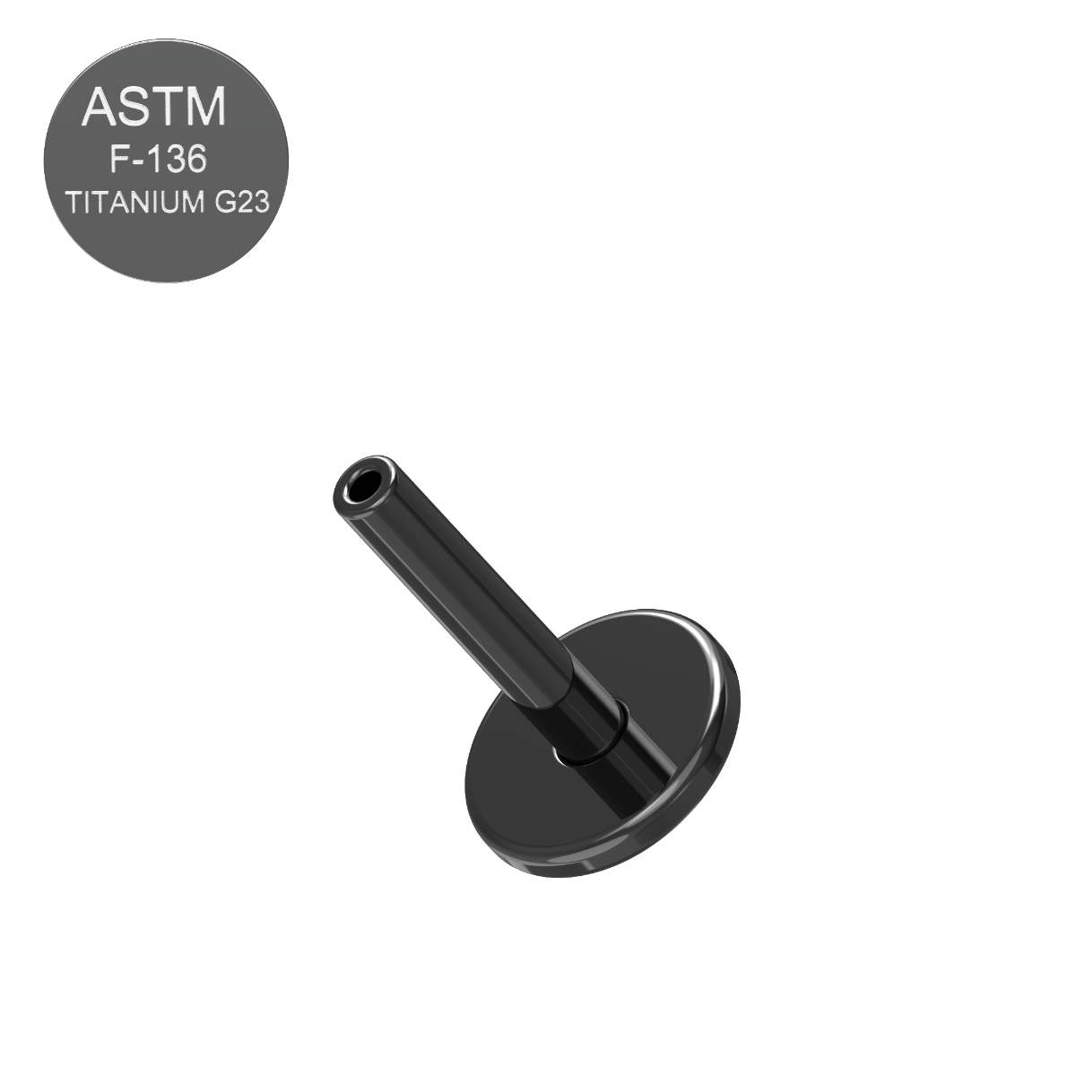 G23 Titanium Push-Fit Bar for Labret - Monster Piercing