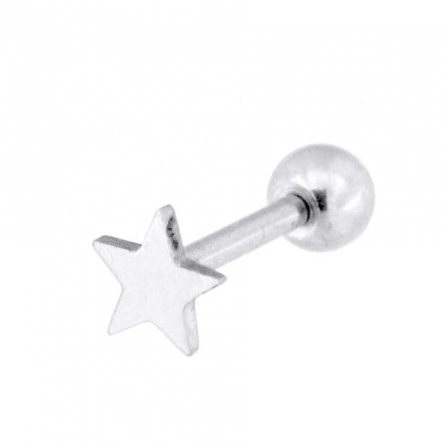 316L Surgical Steel Plain Star Ear Stud - Monster Piercing