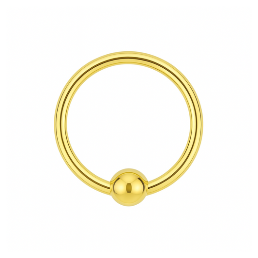 925 Sterling Silver 18G (1.0mm) BCR Nose Ring - Monster Piercing