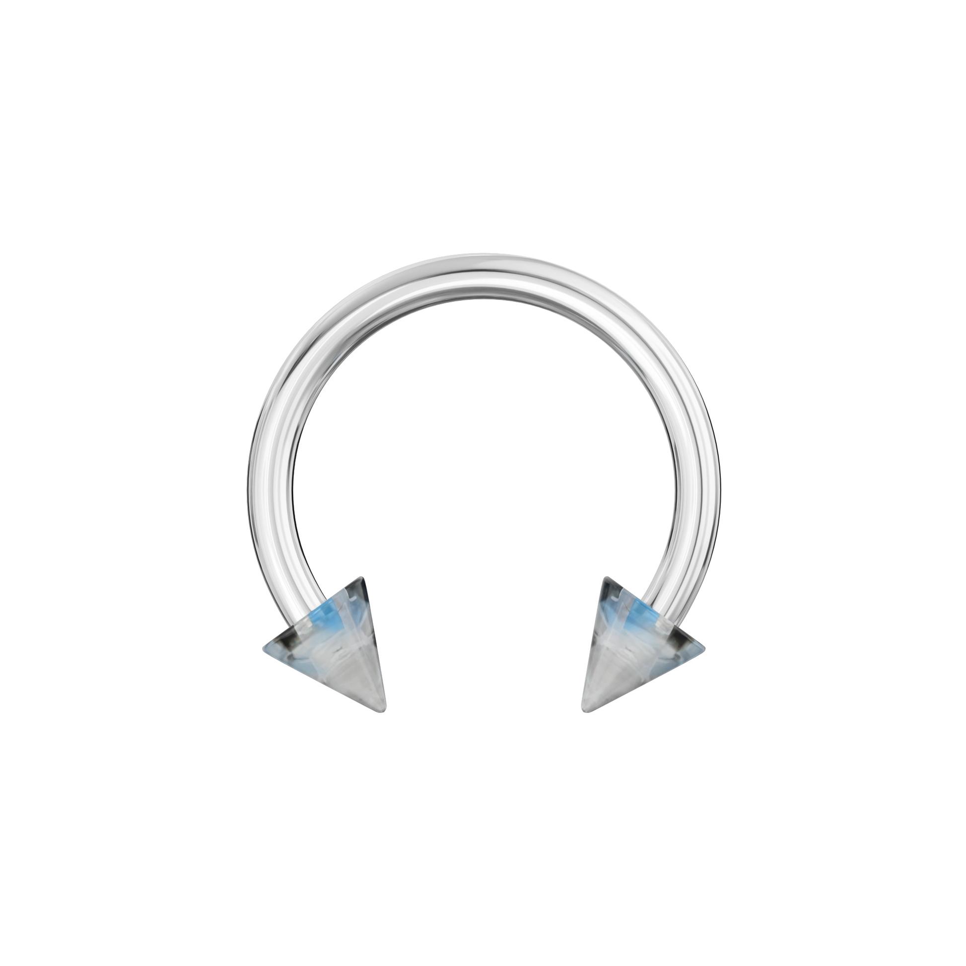 316L Surgical Steel Circular Barbell With Marble UV Cones (Pack of 10) - Monster Piercing