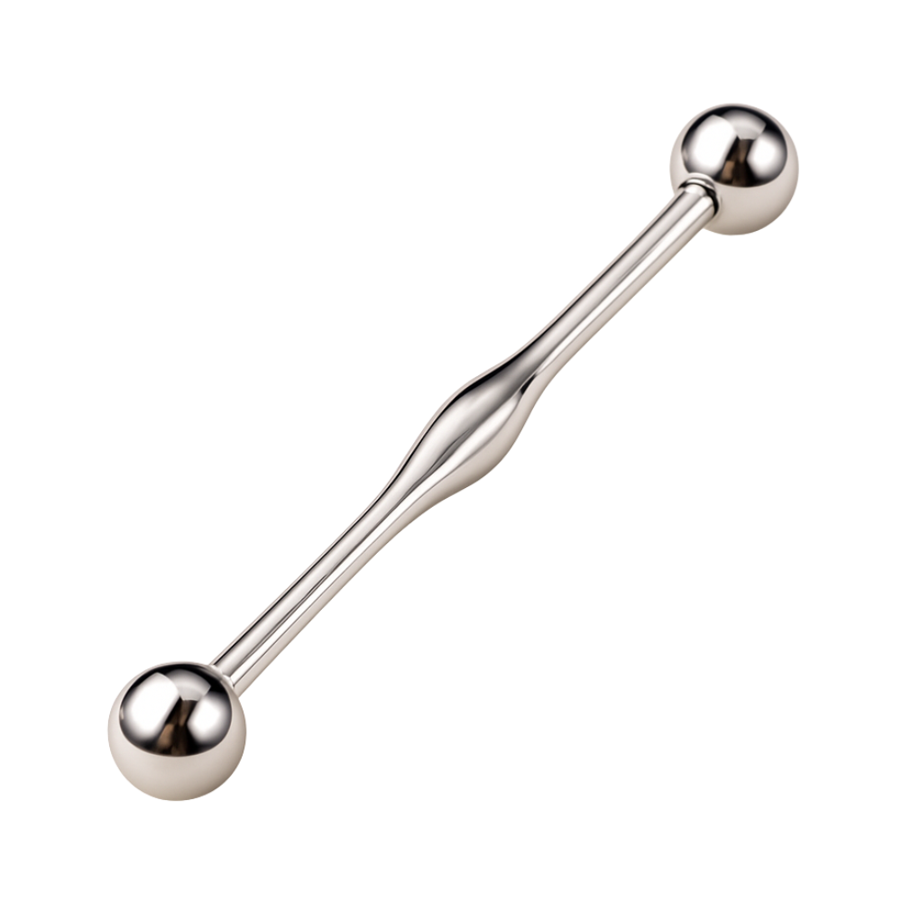 316L Surgical Steel Bumped Center Ear Industrial Bar