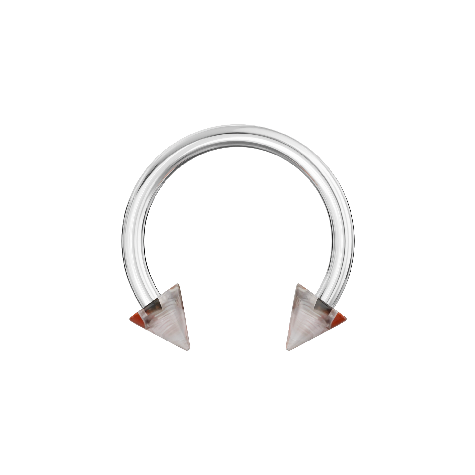 316L Surgical Steel Circular Barbell With Marble UV Cones (Pack of 10) - Monster Piercing