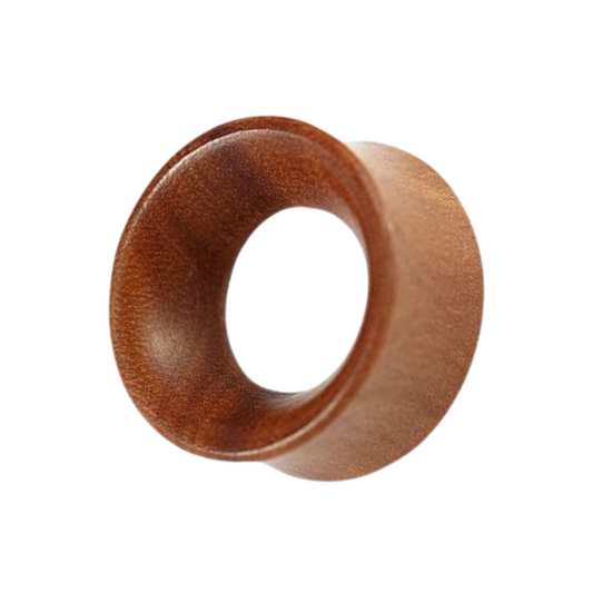 Organic Teak Wood Double Flared Ear Tunnel - Monster Piercing