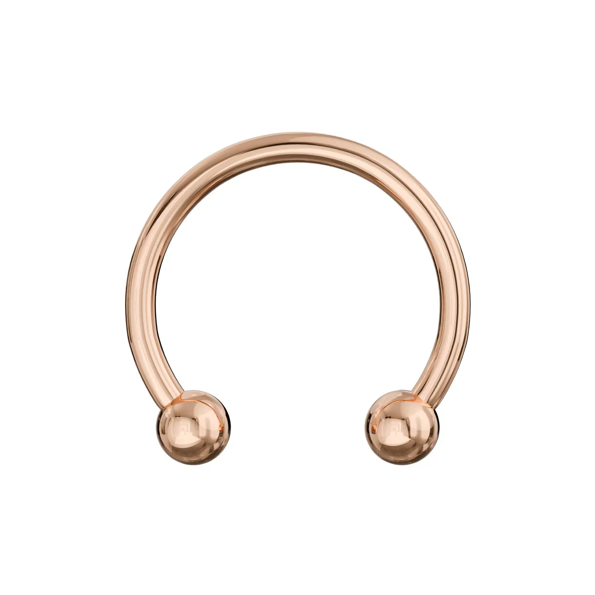 925 Sterling Silver Circular Barbell with Ball Nose Jewellery Silver Silver / 6mm Silver / 8mm Silver / 10mm Gold / 6mm Gold / 8mm Gold / 10mm Rose Gold / 6mm Rose Gold / 8mm Rose Gold / 10mm