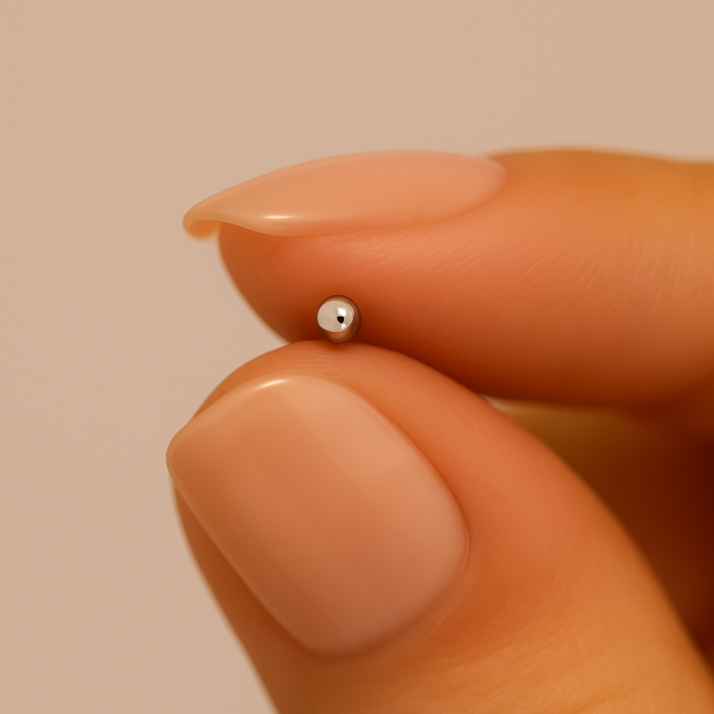 14K Gold Top Ball Nose Screw Stud - Monster Piercing