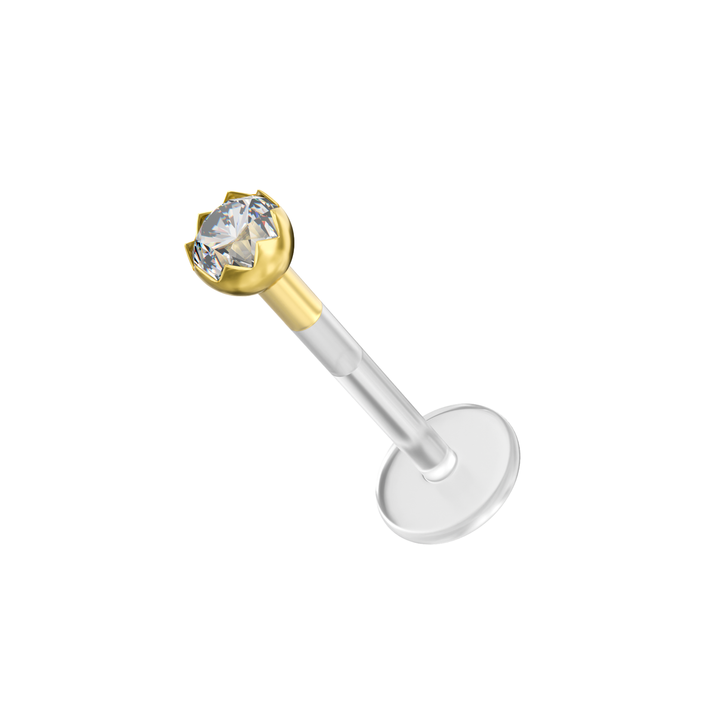 14K Gold with BioFlex Stud - Monster Piercing