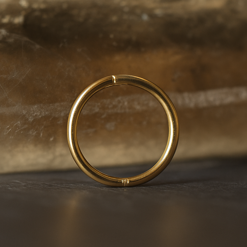 14K Gold Seamless Continuous Nose Hoop Ring - Monster Piercing