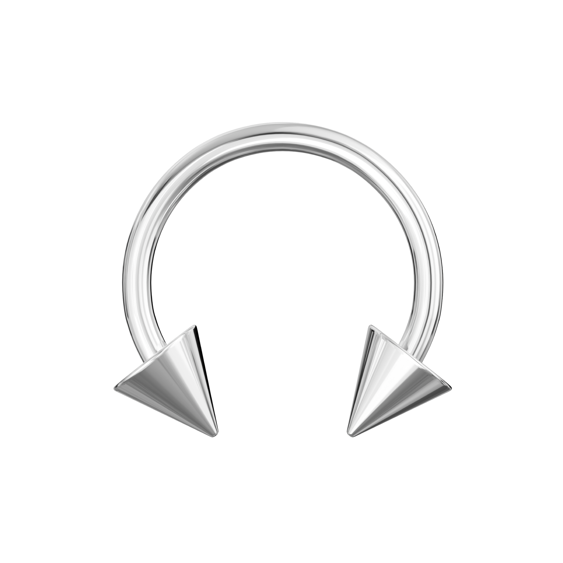 316L Surgical Steel Circular Barbell with Cone End - Monster Piercing