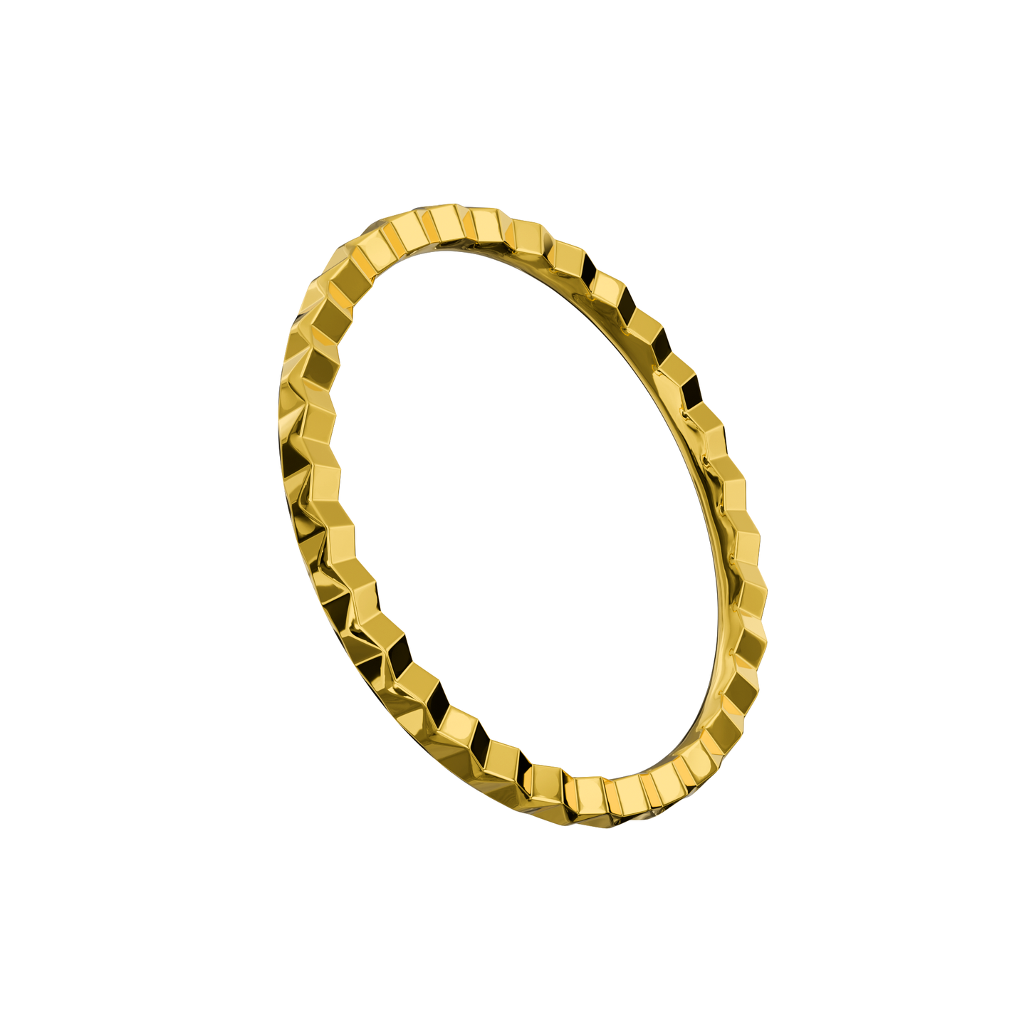 925 Sterling Silver Pyramid Cuts Nose Hoop Ring Silver Silver / 6mm Silver / 8mm Gold / 6mm Gold / 8mm Rose Gold / 6mm Rose Gold / 8mm