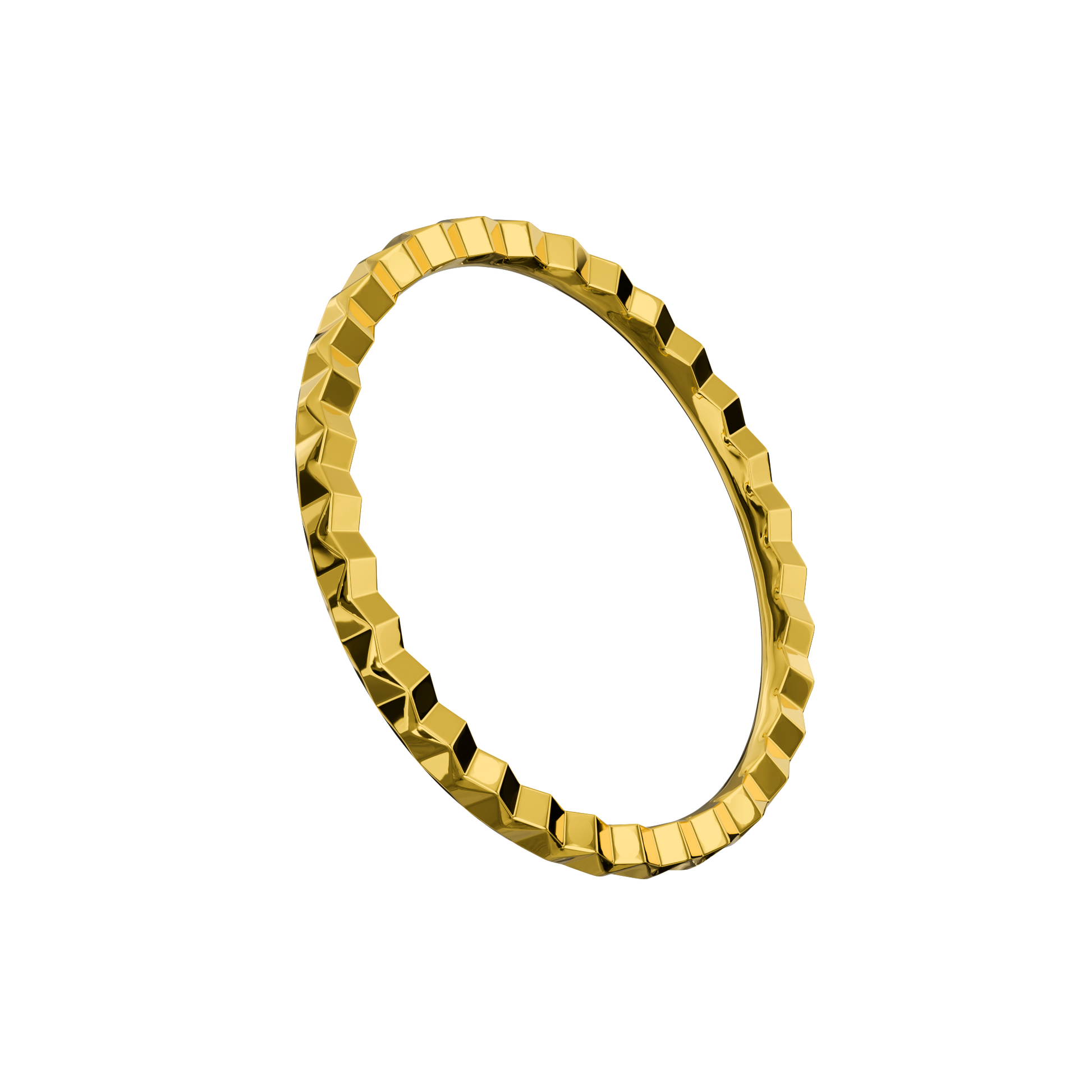 925 Sterling Silver Pyramid Cuts Nose Hoop Ring Silver Silver / 6mm Silver / 8mm Gold / 6mm Gold / 8mm Rose Gold / 6mm Rose Gold / 8mm