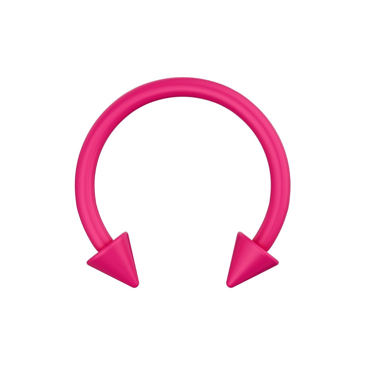 316L Surgical Steel Neon Coloured Circular Barbell with Cone - Monster Piercing