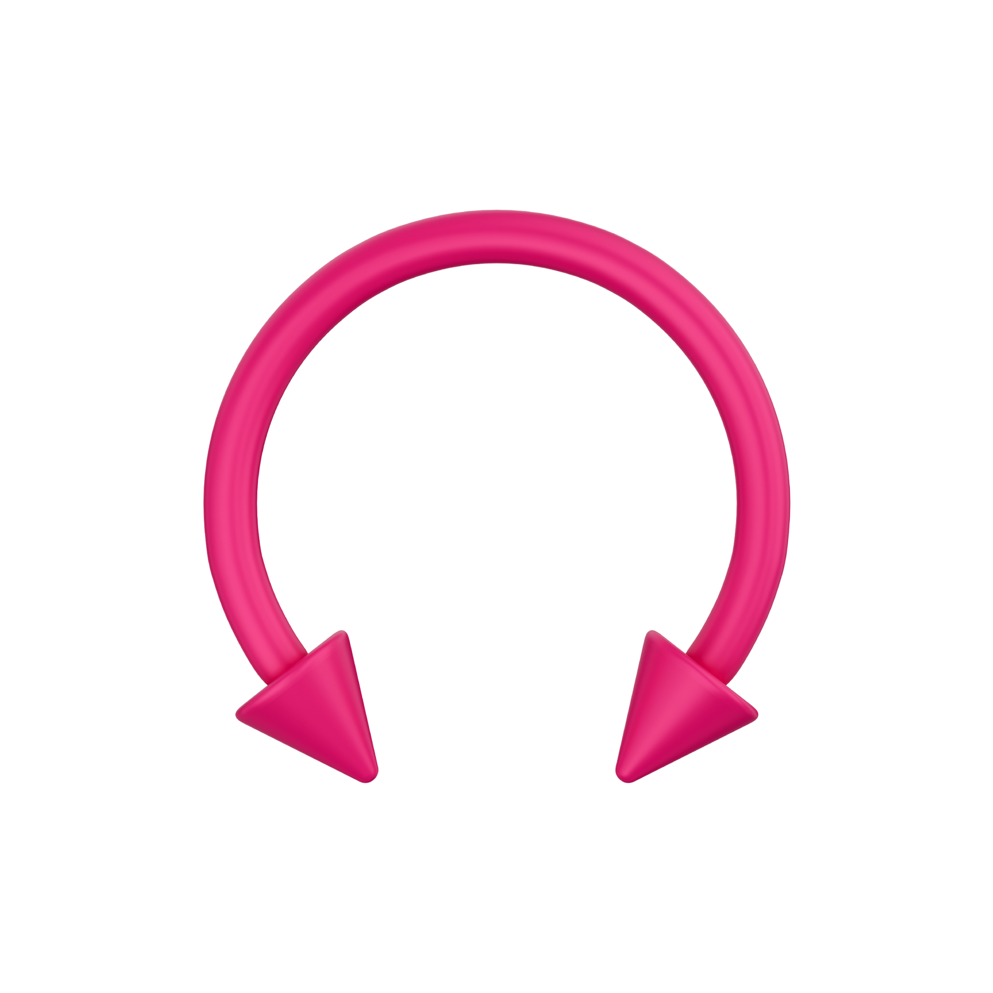 316L Surgical Steel Neon Coloured Circular Barbell with Cone - Monster Piercing