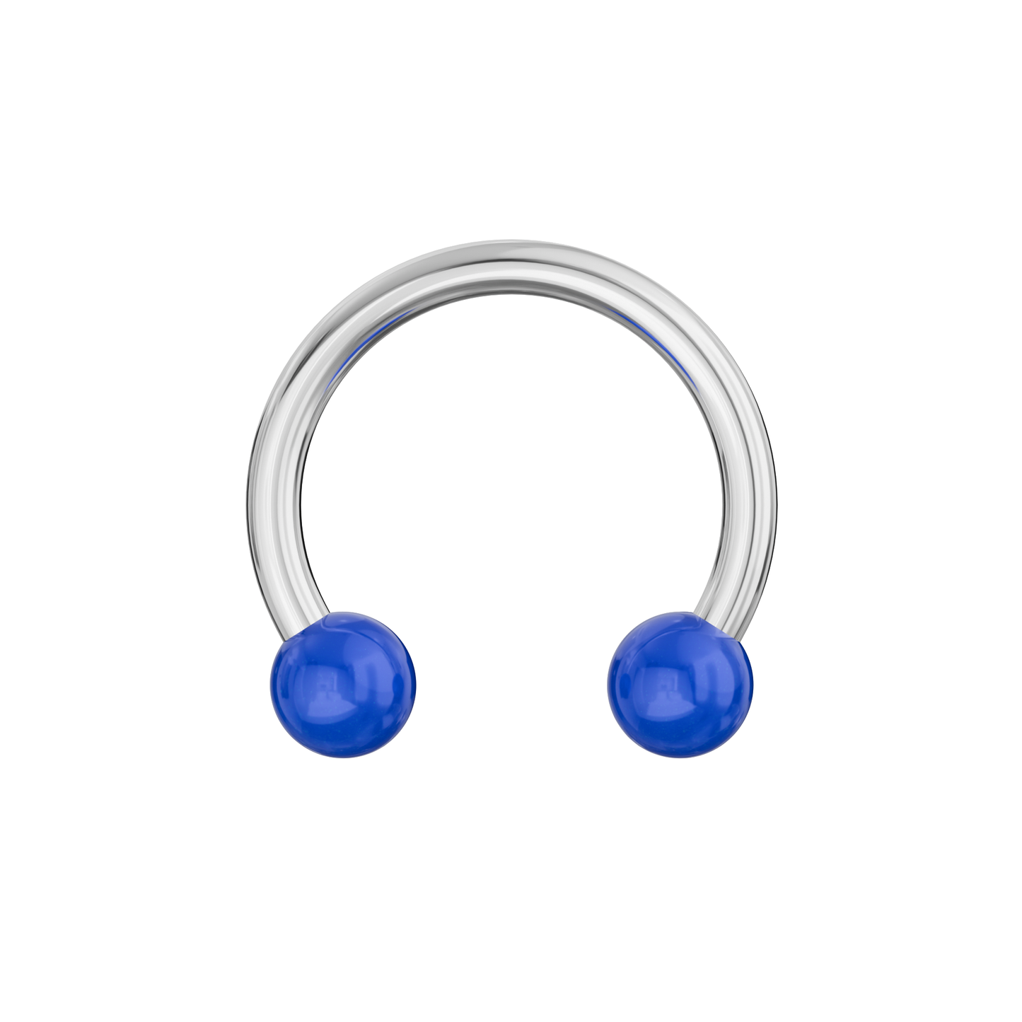316L Surgical Steel Circular Barbell With Glossy Colour UV Balls (Pack of 10) - Monster Piercing