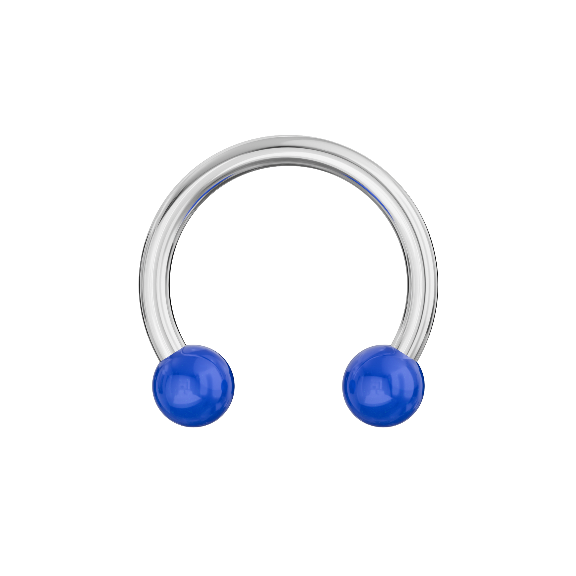 316L Surgical Steel Circular Barbell With Glossy Colour UV Balls (Pack of 10) - Monster Piercing