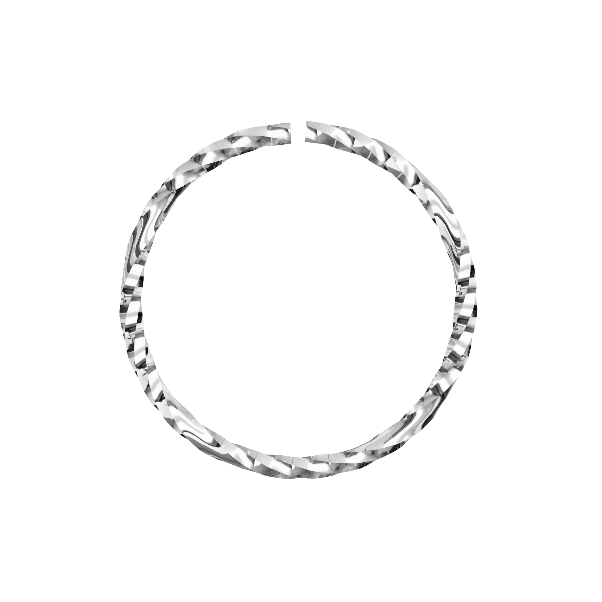 925 Sterling Silver Laser Cut Nose Ring - Monster Piercing