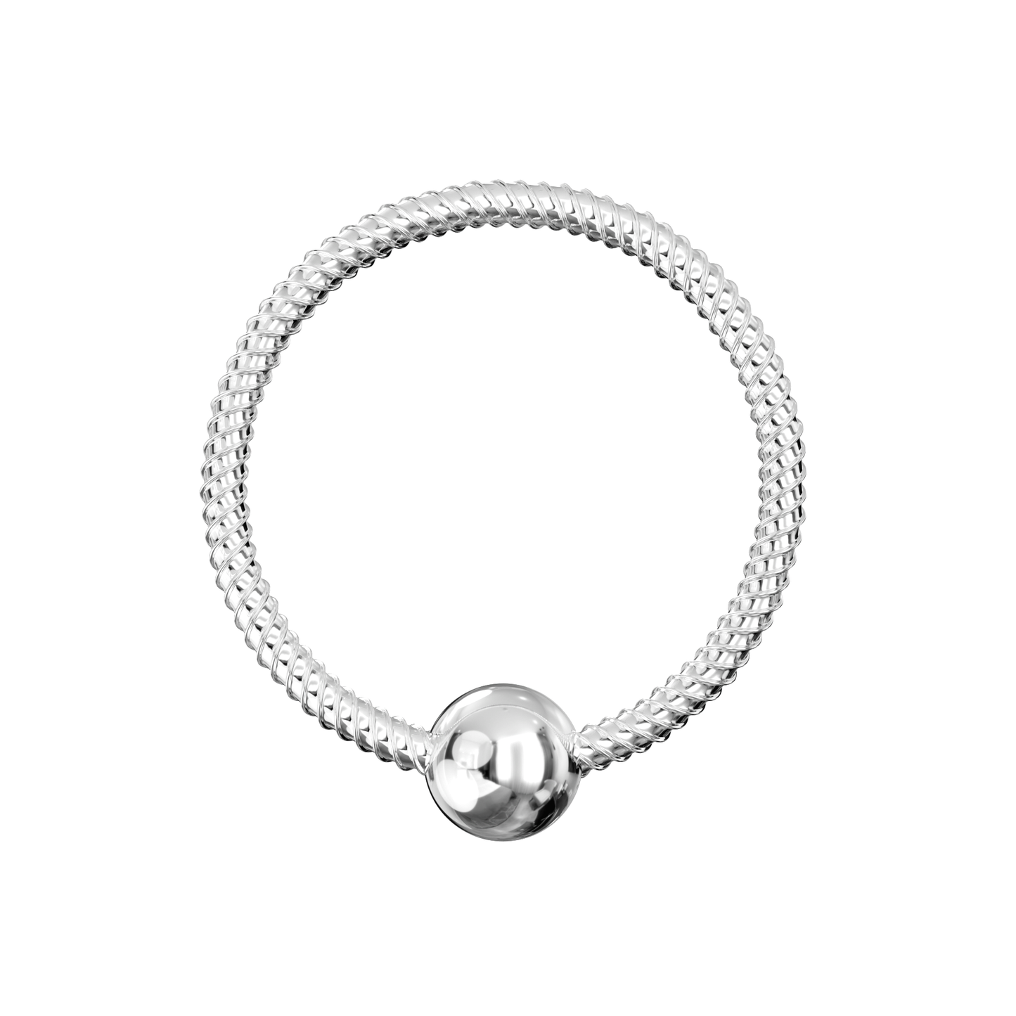 925 Sterling Silver Twisted Design BCR Nose Hoop Ring - Monster Piercing