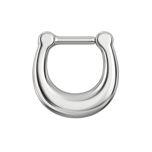 316L Surgical Steel Plain Style Septum Clicker Ring