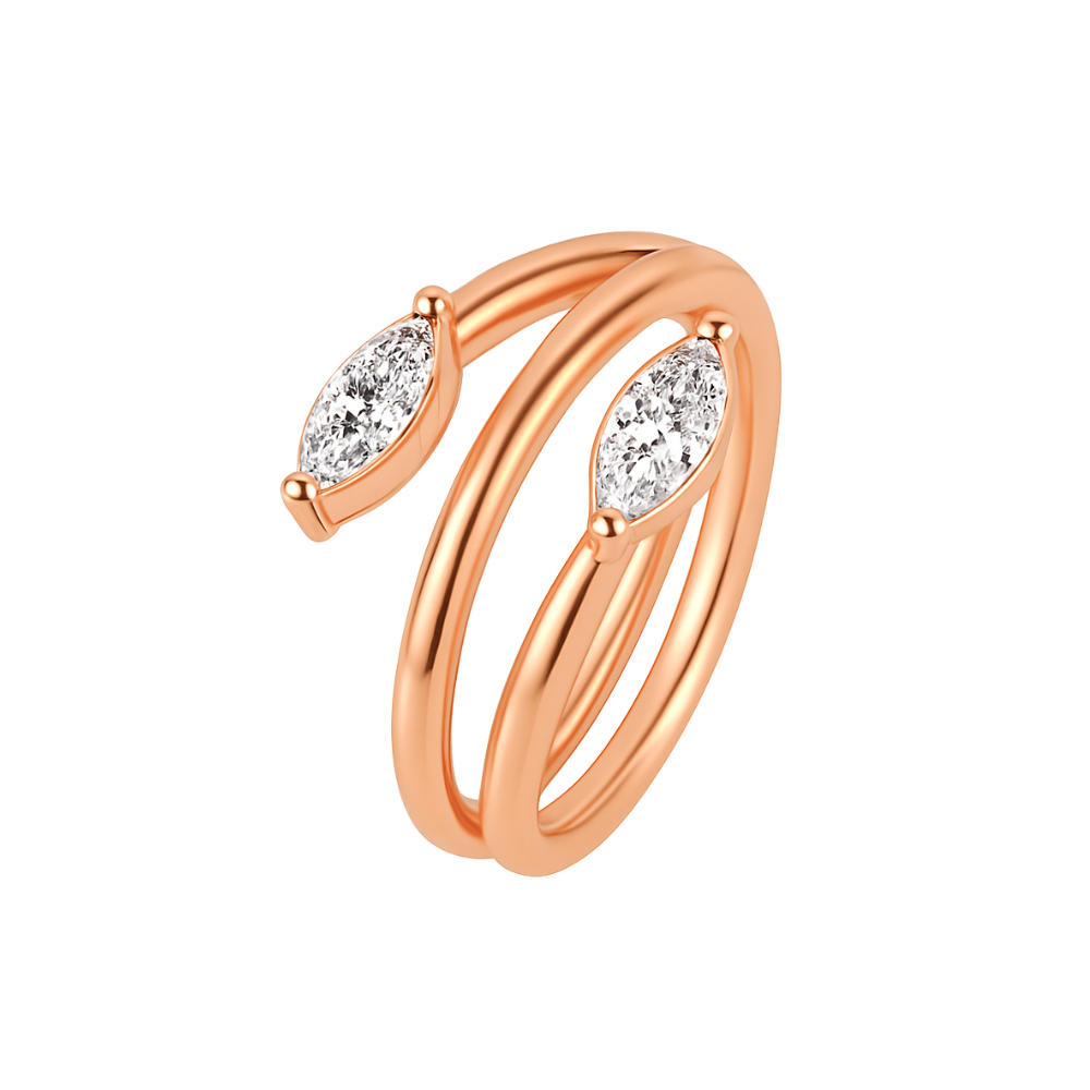 316L Surgical Steel Twin Marquise Hinged Segment Clicker Ring - Monster Piercing