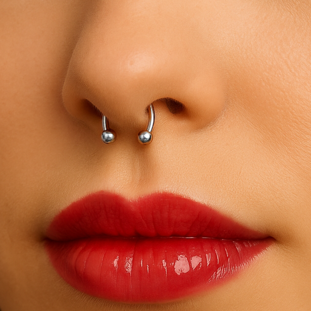 316L Surgical Steel Internally Threaded Horseshoe CBB With Ball - Monster Piercing