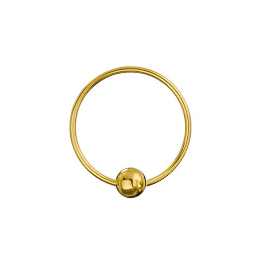 316L Surgical Steel With Gold PVD Flexible BCR Piercing - Monster Piercing