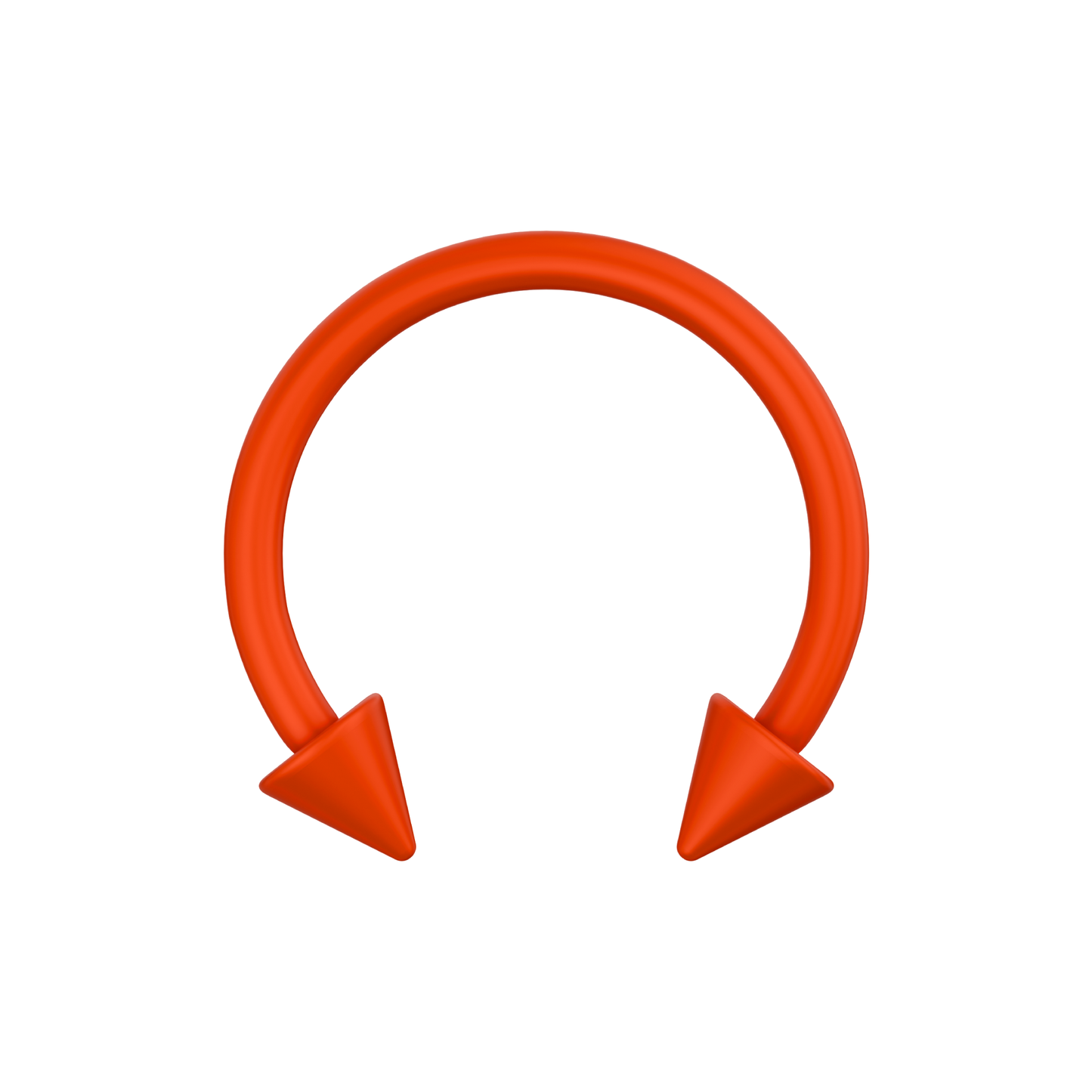 316L Surgical Steel Neon Coloured Circular Barbell with Cone - Monster Piercing