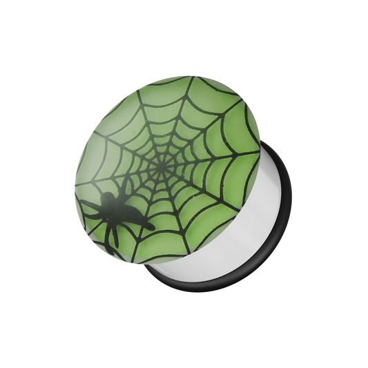 UV Halloween Glow In The Dark Ear Plug - Monster Piercing