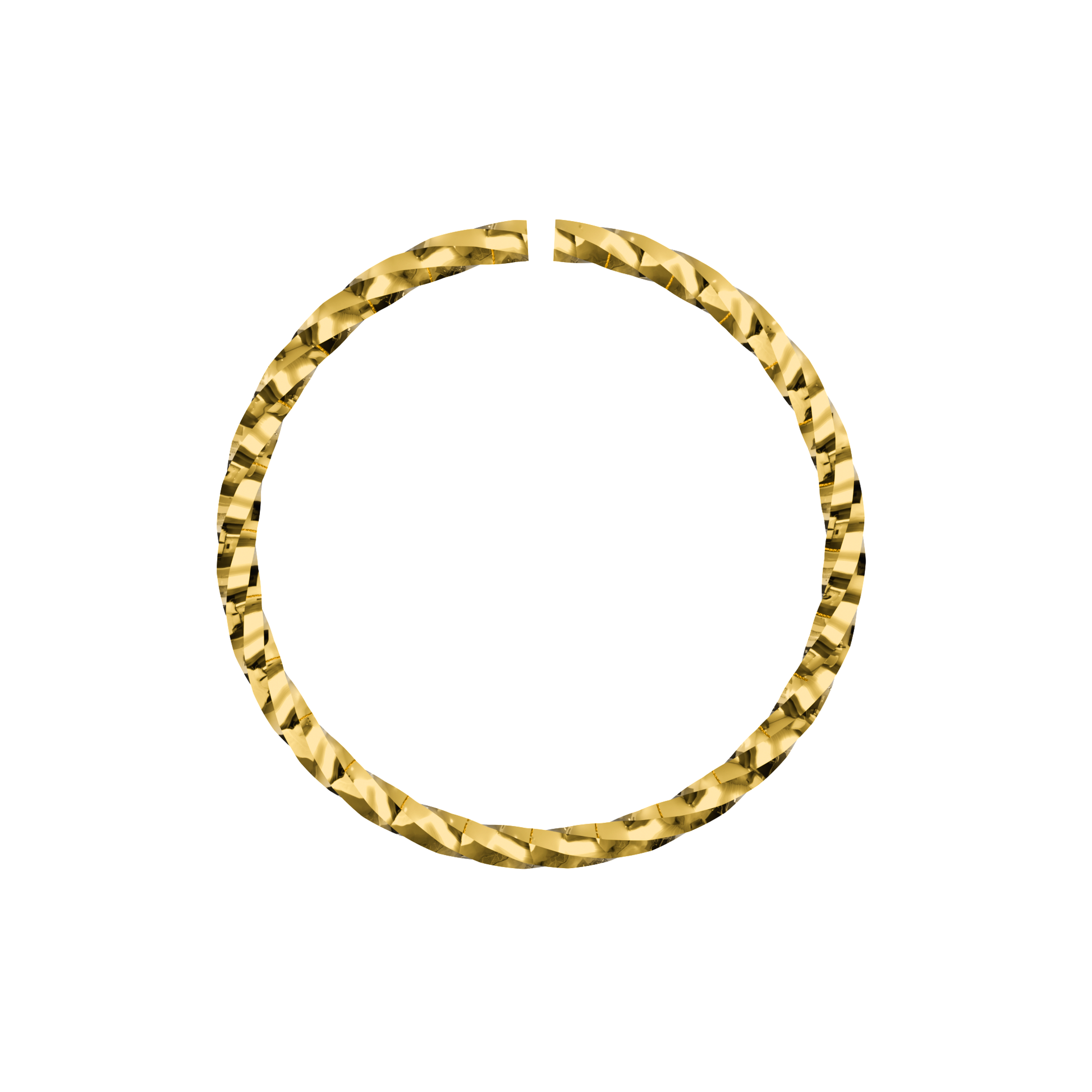 925 Sterling Silver Laser Cut Nose Ring - Monster Piercing