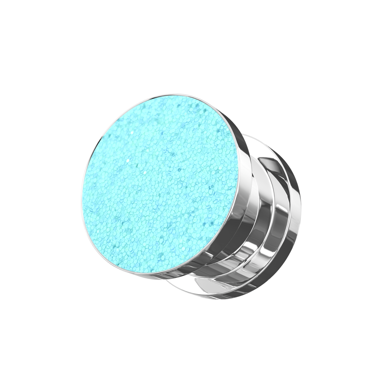 316L Surgical Steel Glittering Coloured Screw Fit Flesh Tunnel - Monster Piercing