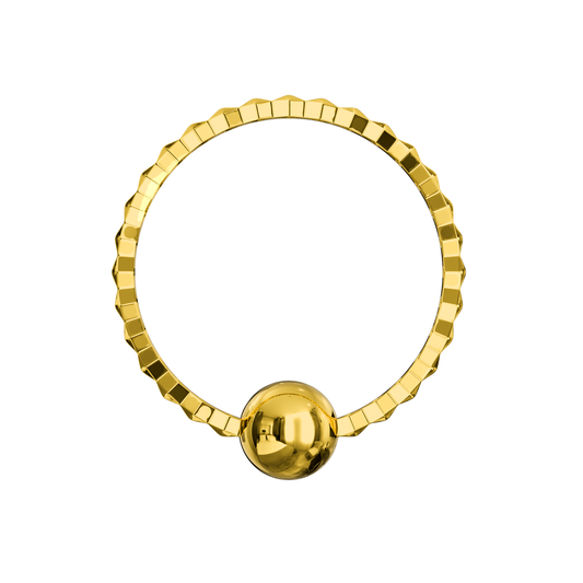 925 Sterling Silver Laser Cut BCR Design Nose Hoop Ring - Monster Piercing