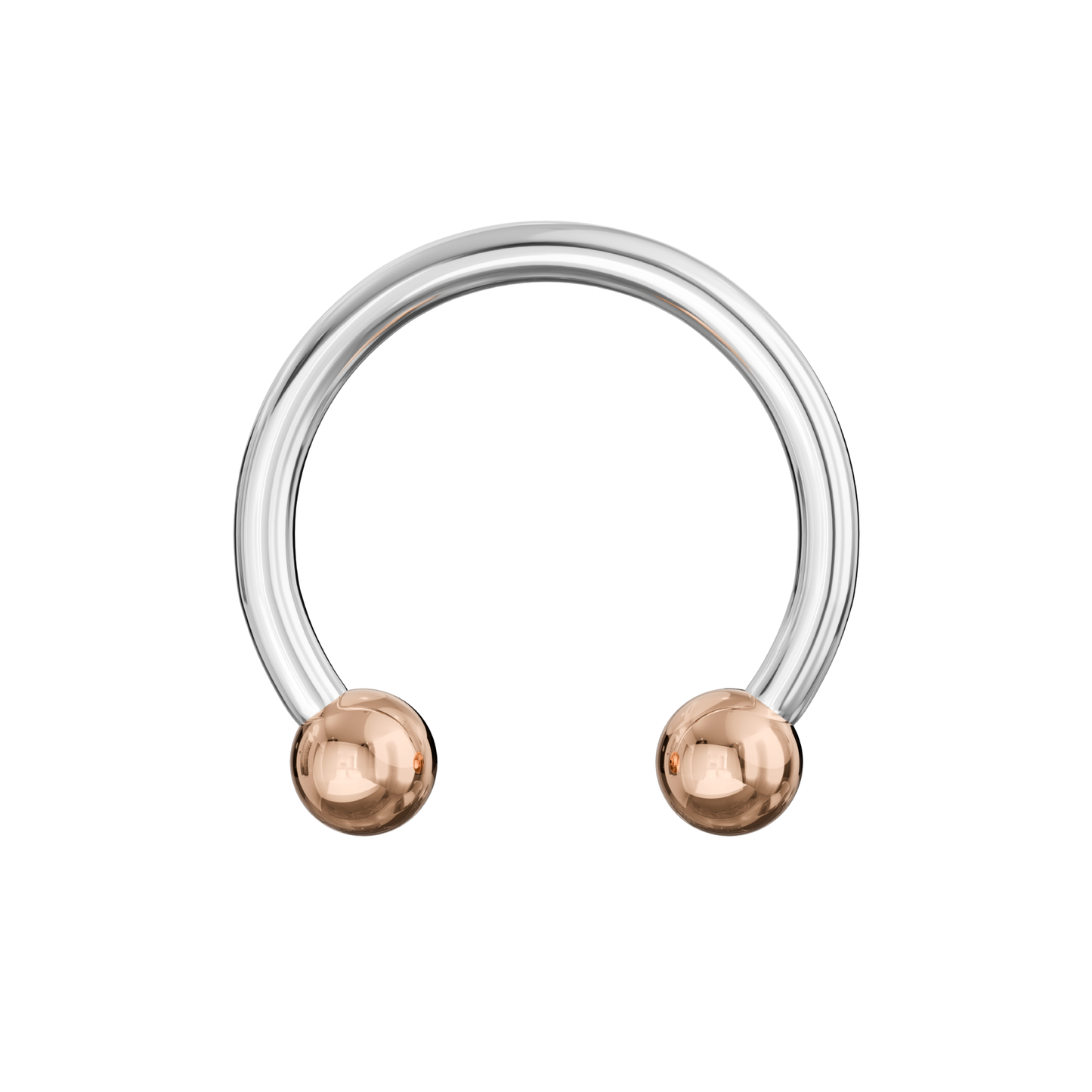 316L Surgical Steel Circular Barbell with Anodised Ball - Monster Piercing