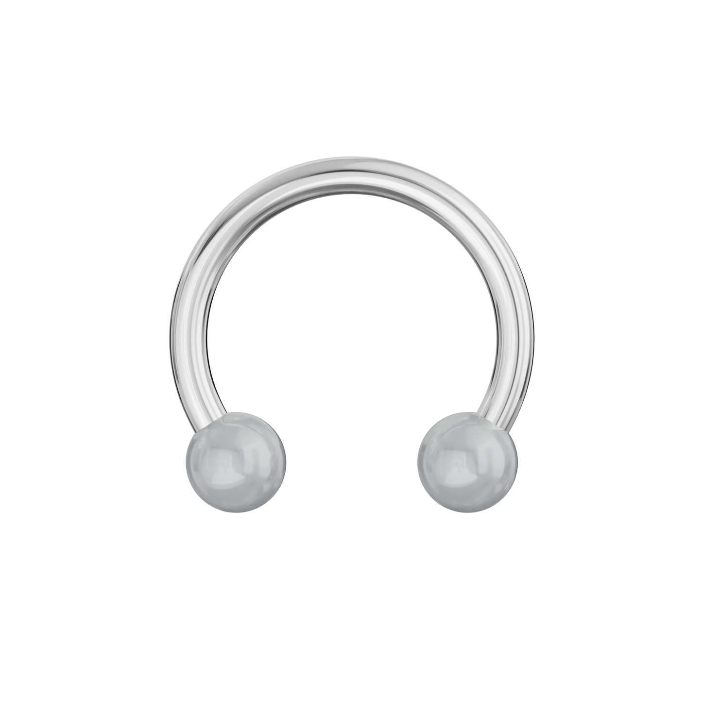 316L Surgical Steel Circular Barbell With Solid Colour UV Balls (Pack of 10) - Monster Piercing