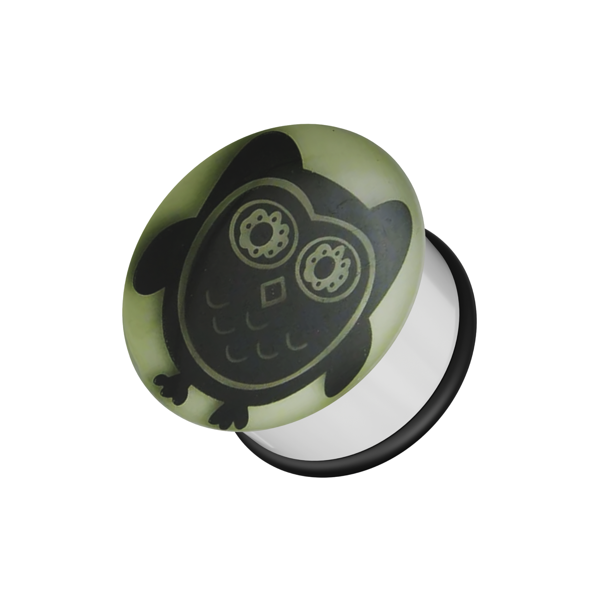 UV Halloween Glow In The Dark Ear Plug - Monster Piercing