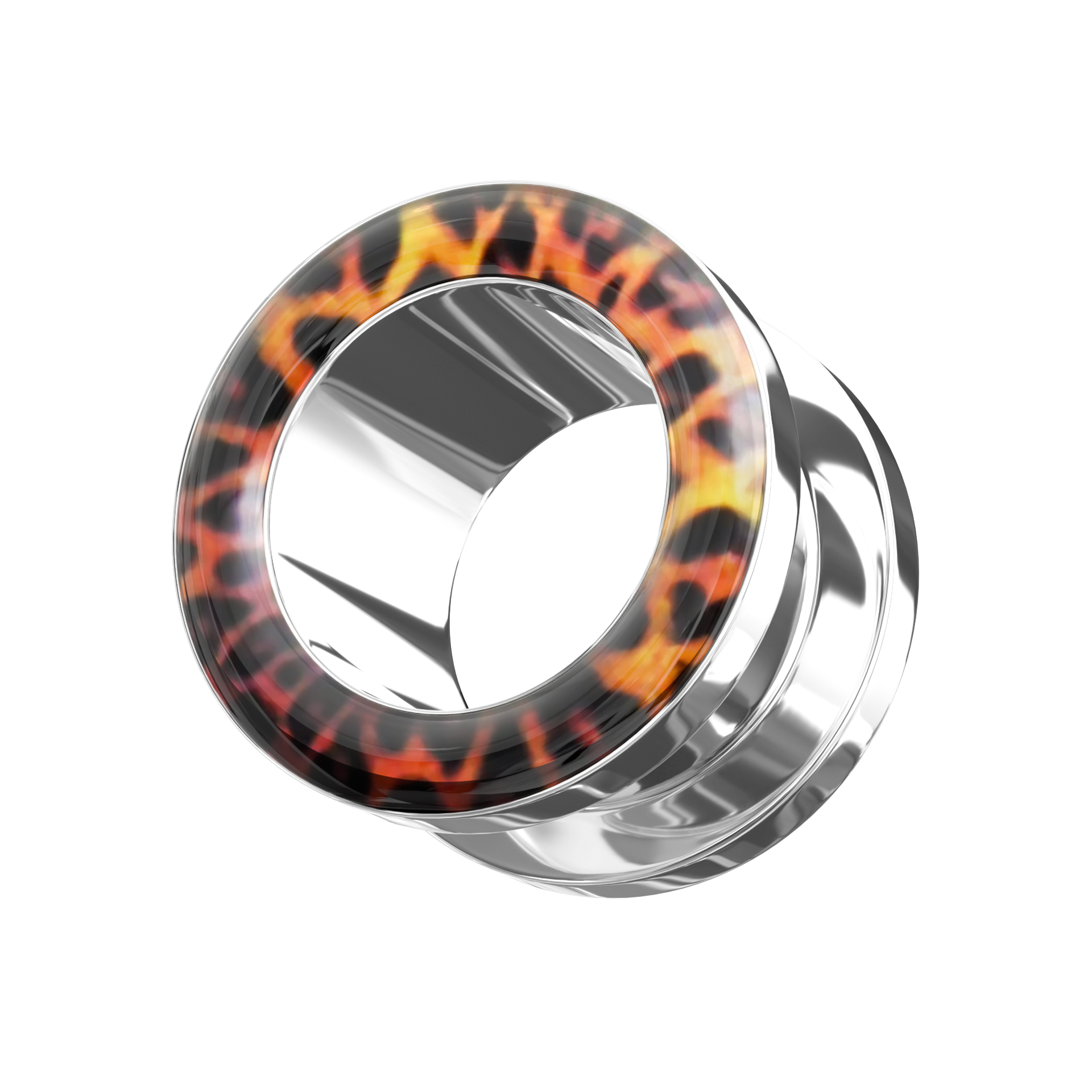 316L Surgical Steel Cheetah Edge Externally Threaded Tunnel - Monster Piercing