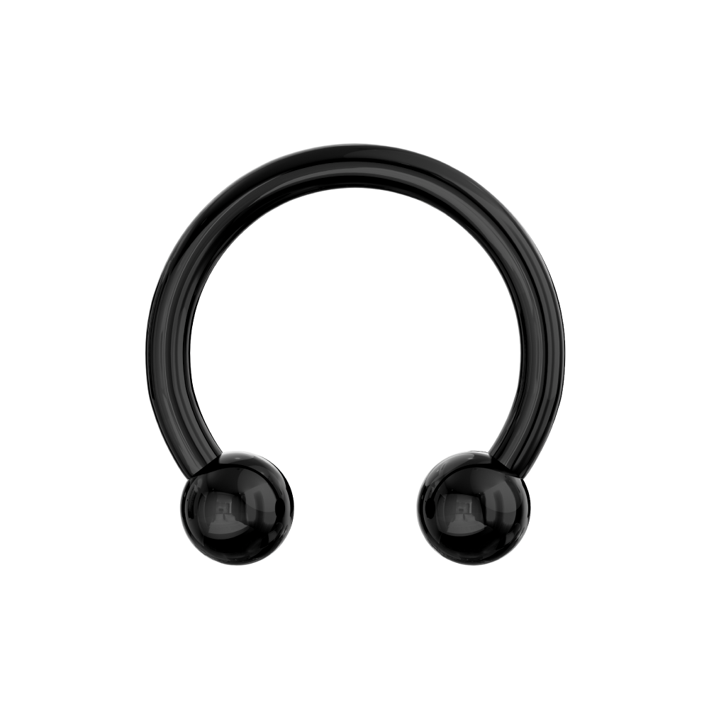 316L Surgical Steel Internally Threaded Horseshoe CBB With Ball - Monster Piercing