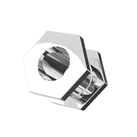 316L Surgical Steel Hexagon External Threaded Tunnel - Monster Piercing