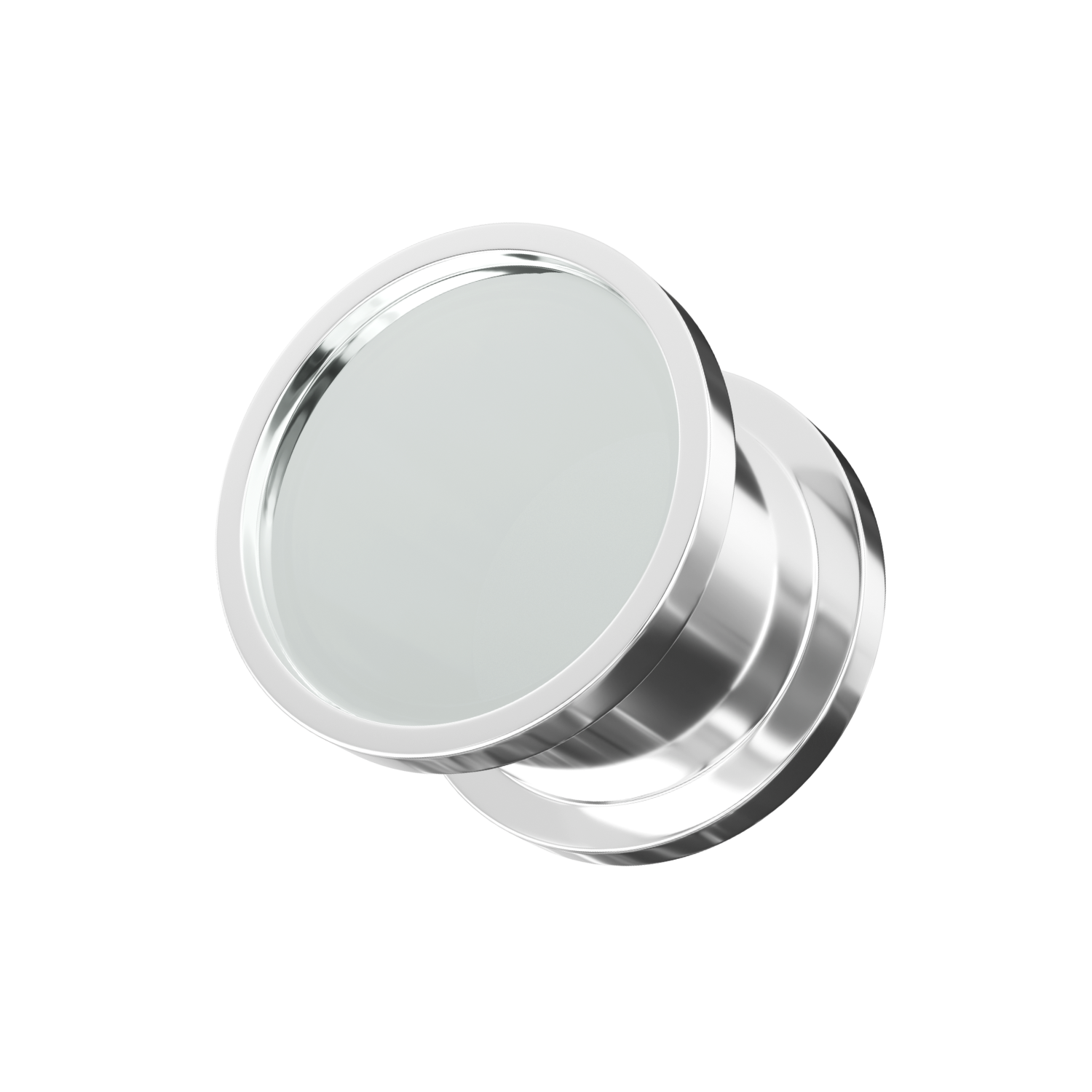 316L Surgical Steel Mirror Screw Fit Flesh Tunnel - Monster Piercing