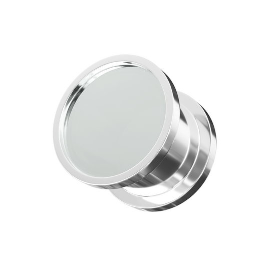 316L Surgical Steel Mirror Screw Fit Flesh Tunnel - Monster Piercing