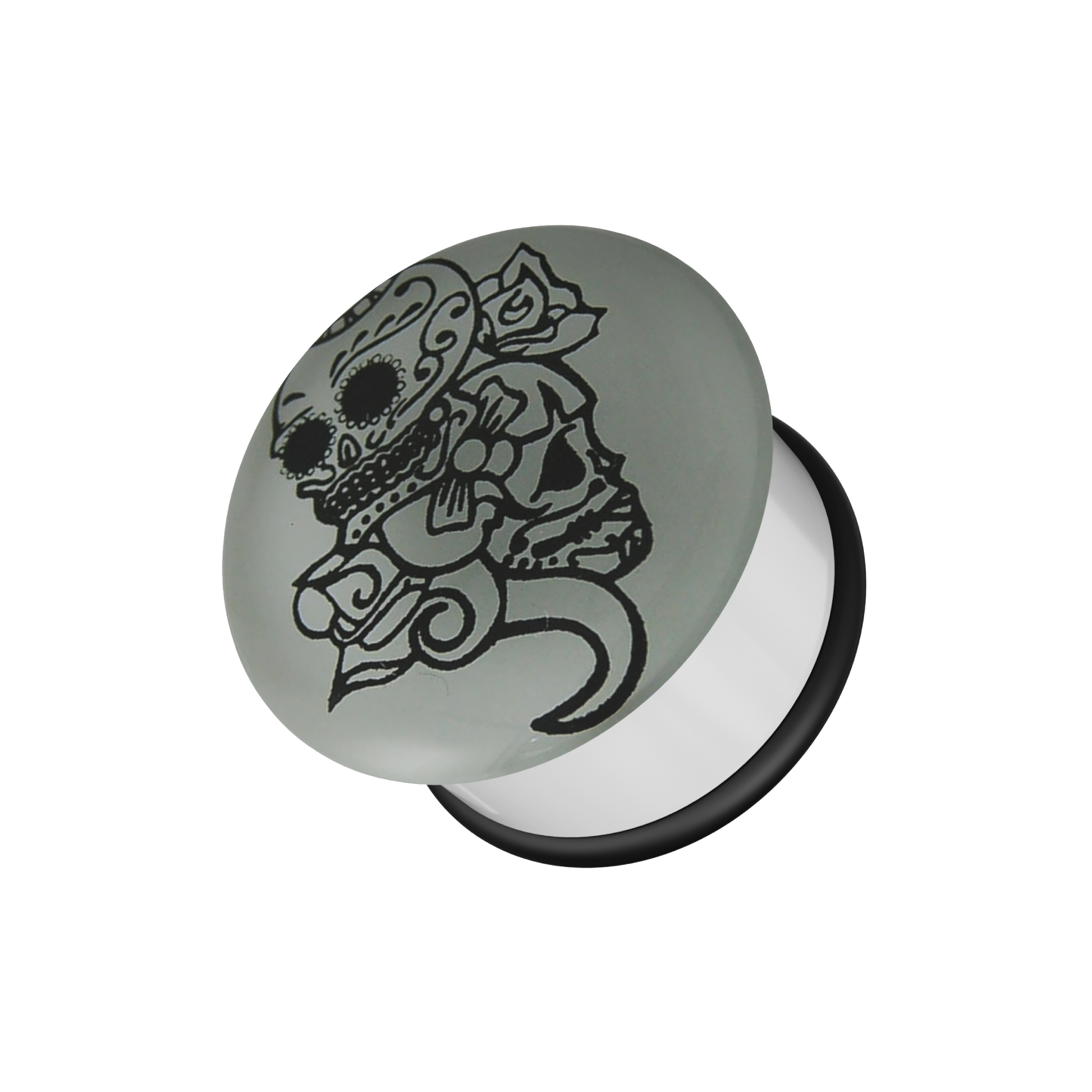 UV Halloween Glow In The Dark Ear Plug - Monster Piercing
