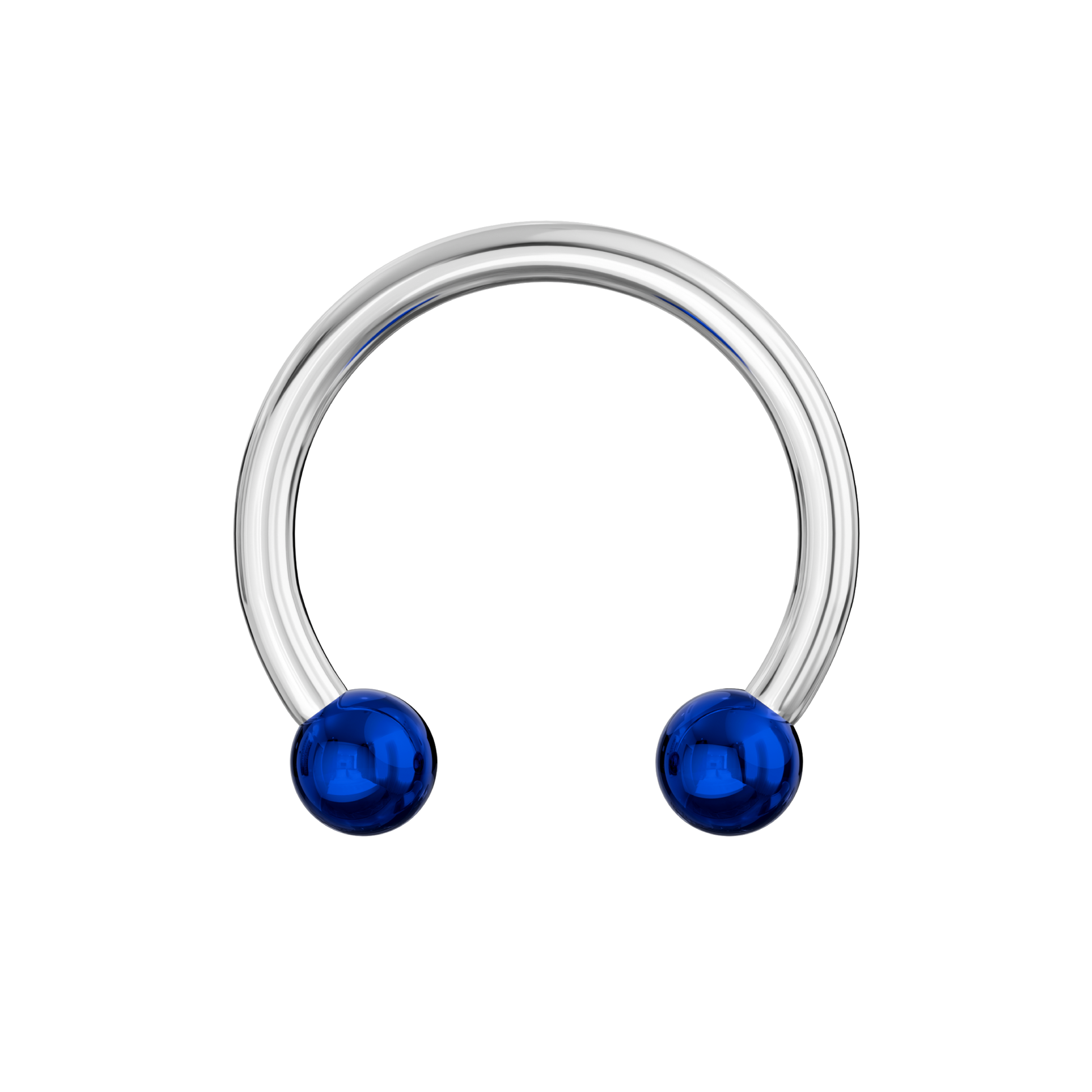 316L Surgical Steel Circular Barbell with Anodised Ball - Monster Piercing