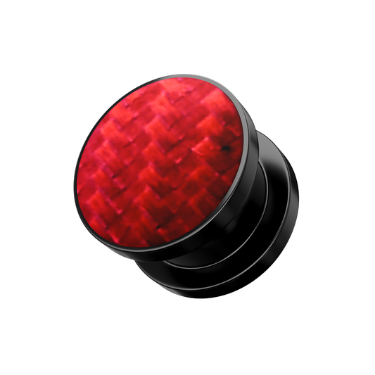 Screw Fit Ear Flesh Tunnel With Checker Logo - Monster Piercing